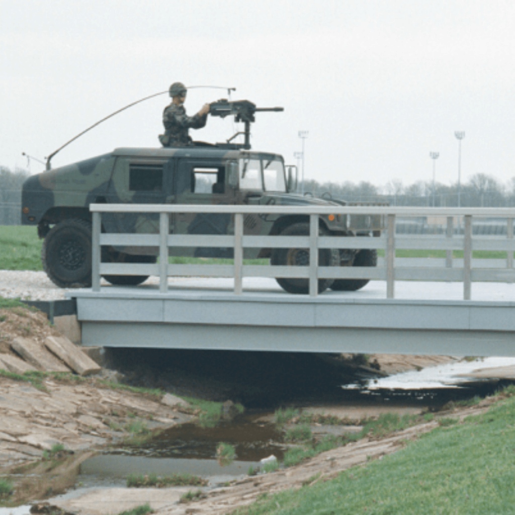 Failing bridge replaced by the first-known plastic lumber vehicular bridge in the United States