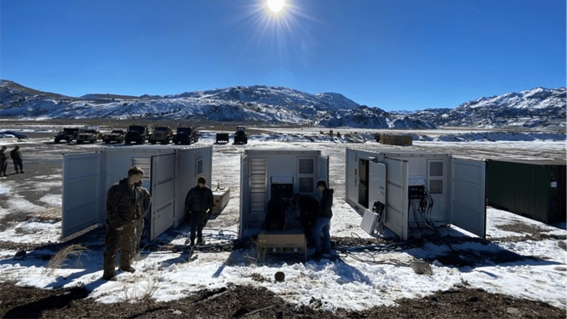 Image of Arctic Grid Energy System, a micro-grid that utilizes batteries and generators organized in an Arctic-capable containment system